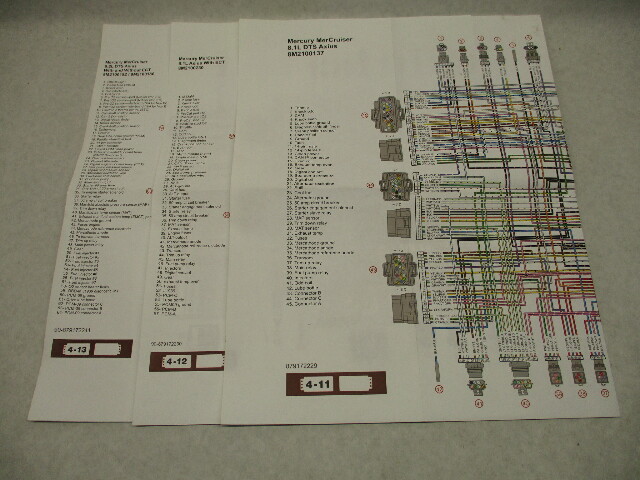 Wiring Diagrams for Mercury Mercruiser 8.1L &  8.2L DTS Axius Harness