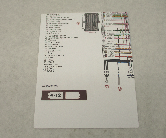 90-879172230 Wiring Diagram for Mercury Mercruiser 8.1L BB Axius Emissions Control