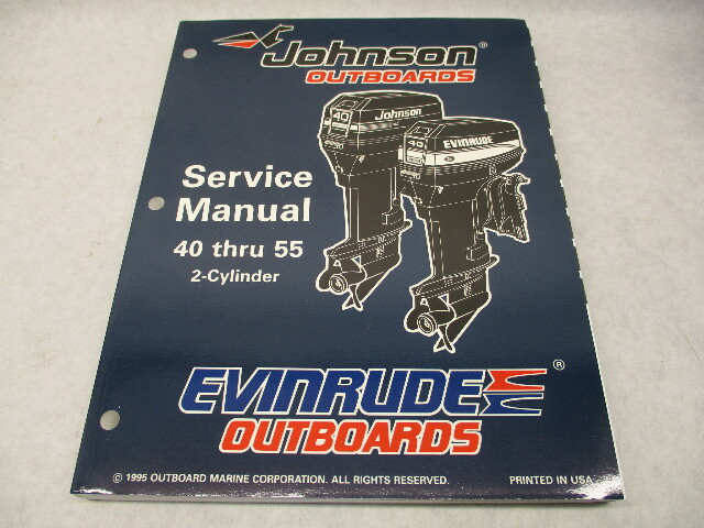 507124 Evinrude Johnson Outboard Service Repair Manual "ED" 40-55 HP 2-CYL 1996