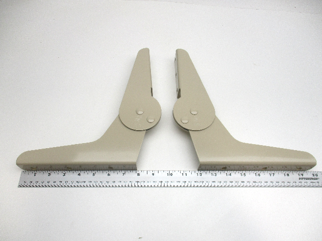 Beige Metal  Marine Boat Seat Hinge Set  8- 5/8" X 9 -3/4"