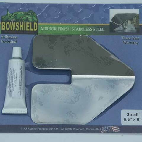 KS Marine Bowshield Small Bow Guard - Stainless Steel 6.5" x 6"