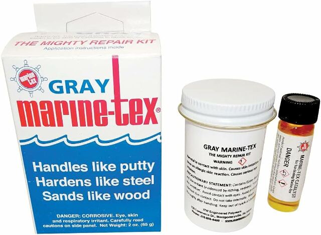 RM301K Marine-Tex Gray Structural Epoxy Putty 2oz Hardens Like Steel