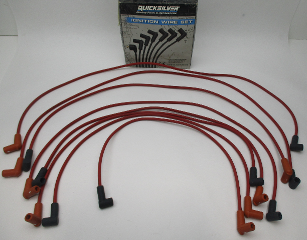 84-816608Q68 QUICKSILVER SPARK PLUG WIRE KIT-FOR GM V-8 350 & 454/502 CID engines