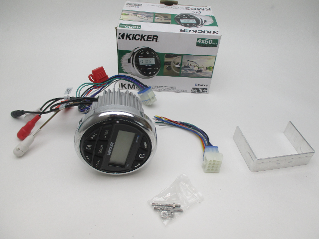 Kicker Marine Multi-Media gauge Style Receiver KMC2