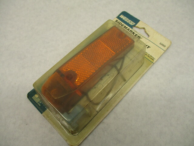3260 Wesbar Amber Clearance Side Marker Trailer Light 4.5"L Teardrop