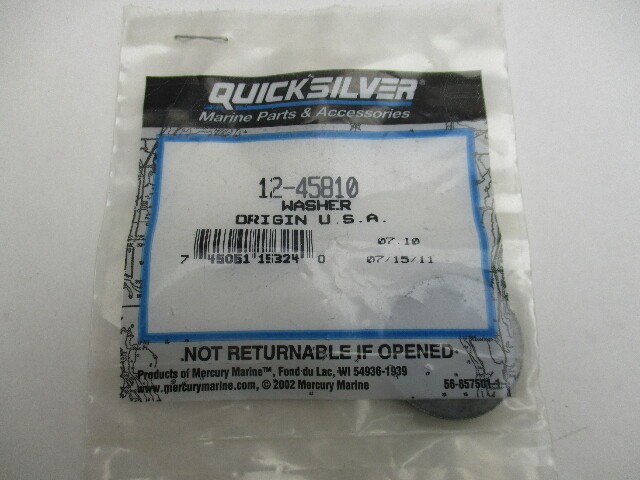 Mercury Carrier Nut Washer for Mercruiser Stern Drives 12-45810