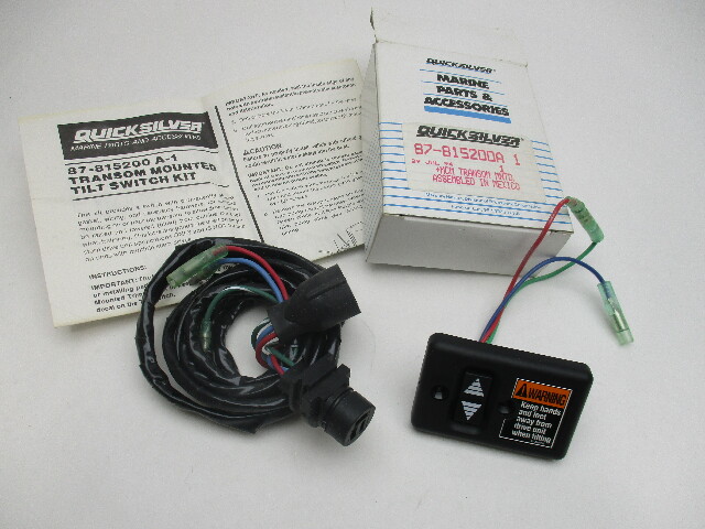 Mercury Marine Quicksilver OEM Trim Tilt Transom Mount Switch Kit PN 87-815200A1
