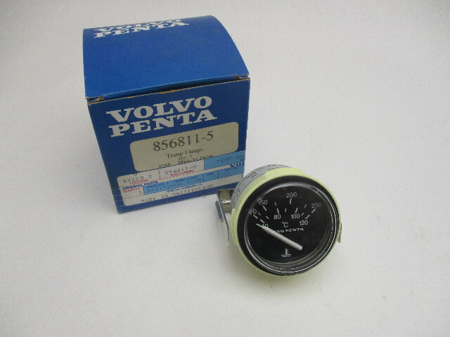 856811 OEM Volvo Penta 250°F Marine Water Temperature Thermometer Temp Gauge
