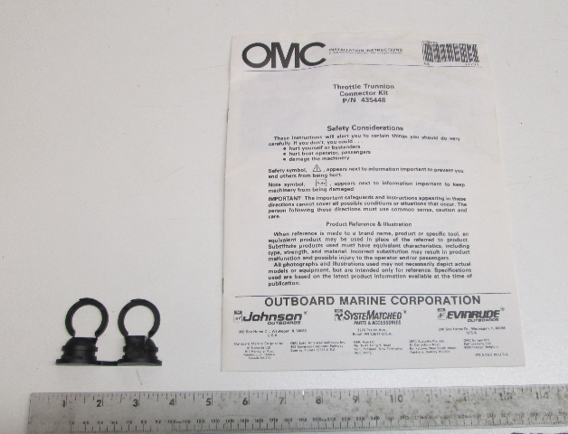 435448 0435448Throttle Connector Kit Evinrude Johnson 9.9-15HP Controls