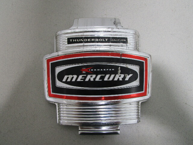 Mercury 200 20HP Kiekhaefer Thunderbolt Silver/Black/Red Front Cowl Cover