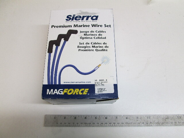 18-8808-2 Sierra MAG FORCE PREMIUM MARINE SPARK PLUG WIRE SET-Mercruiser 4-Cyl.