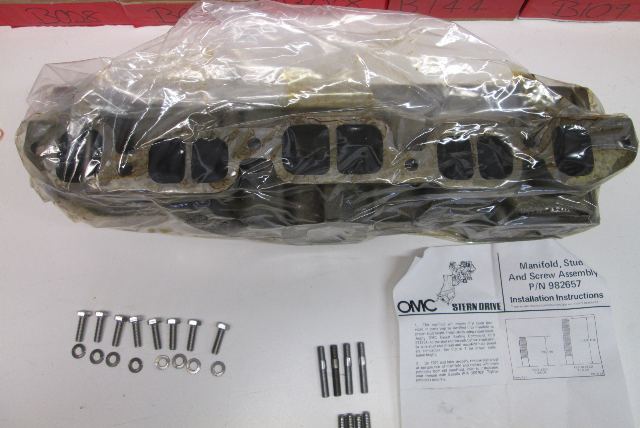 982657 0982657 Intake Exhaust Manifold OMC Stringer Stern