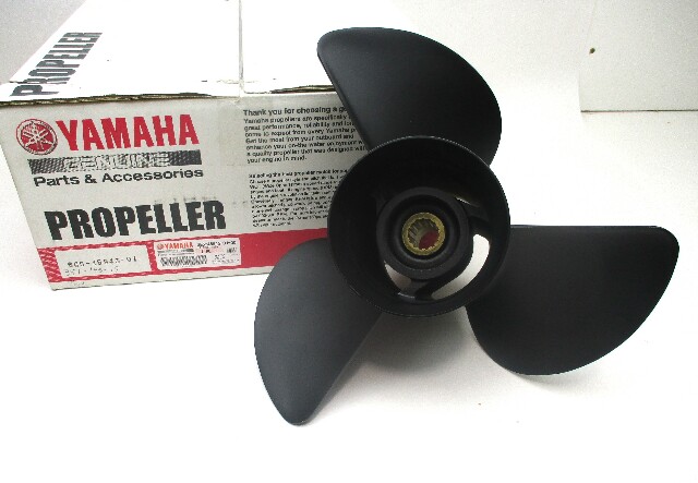 6G5-45945-01-00 Yamaha Outboard 3 blade Aluminum 14 X 19 Pitch "M" Propeller