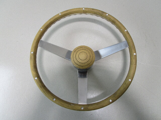 Vintage Glastron Carlson CVX-20 Boat 14 3/4" 3 Spoke Steering Wheel 3/4" Shaft