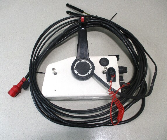 432716 Evinrude/Johnson Remote Control Box W/Trim 17' 10 Pin Red Plug 10' cables