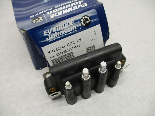 583740 0583740 BRP OMC Evinrude Johnson 2-Stroke Outboard Dual Ignition Coil