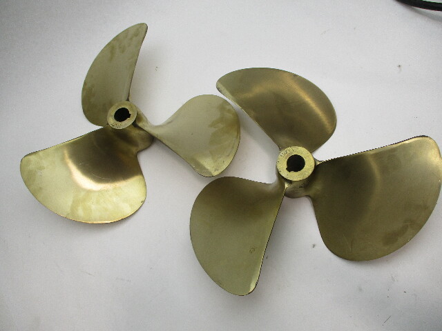 Inboard Brass Bronze Propellers 16 X 16 Prop Set Right & Left Michigan DJX