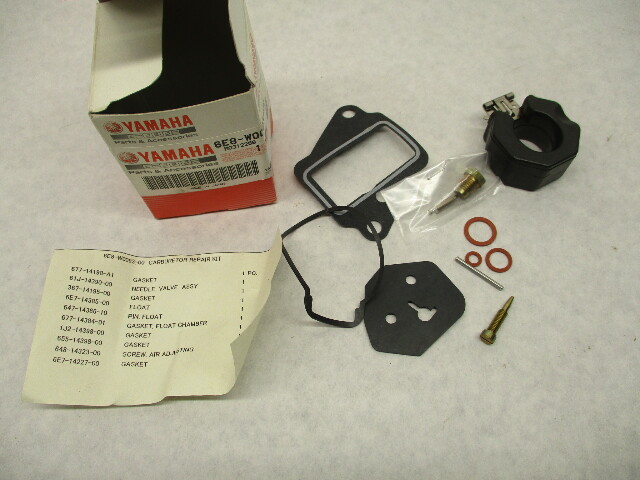 6E8-W0093-00 OEM Carburetor Repair Kit for Yamaha 9.9-15 Hp Outboards 1993-95