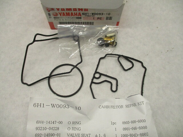 6H1-W0093-10 OEM Carburetor Repair Kit for Yamaha 4-Stroke 75-90 Hp Outboards