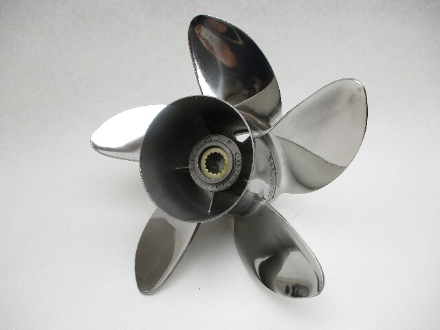 48-815758A40 High Five Stainless Prop 13 1/4" X 19 Pitch 4 3/4" Gear Case