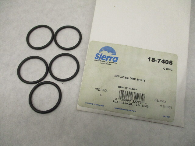 18-7408 911718 Sierra O-Ring (5) OMC JET Pump OMC Cobra Volvo Sterndrive Engines