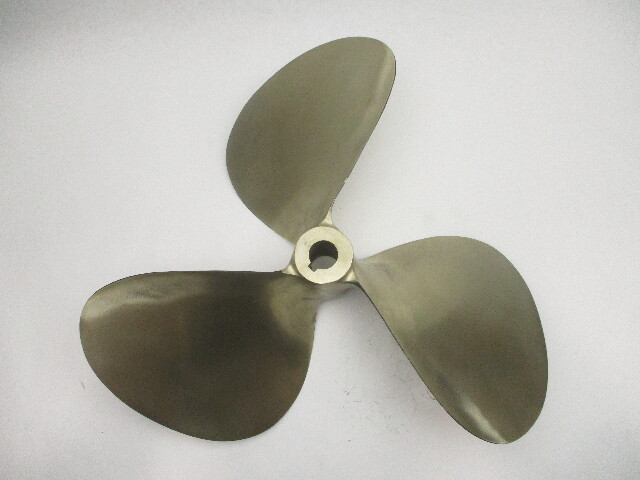 Michigan 18 X 21P 3 Blade Dyna-Jet Cupped Nibral LH 1 1/4" Bore Inboard Prop