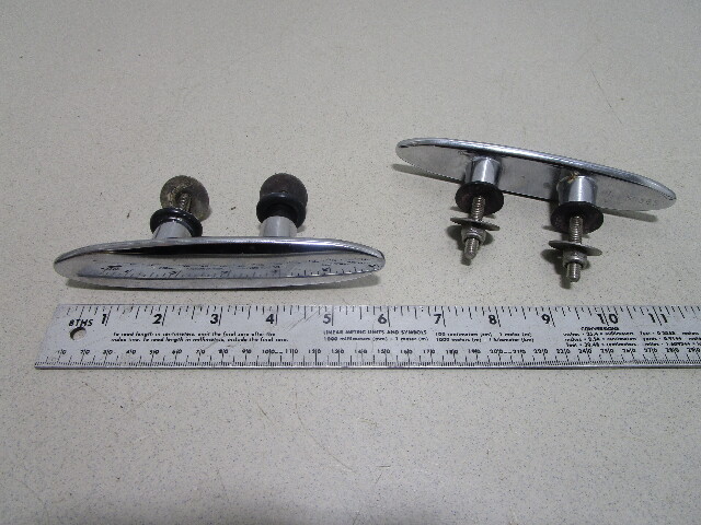 Bayliner Capri Boat 6" Cleat Rope Tie Down Chrome (Set of 2)