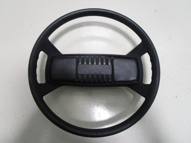 Vintage 1970's Yarcraft Marine Boat Black Plastic Steering Wheel 13.5"