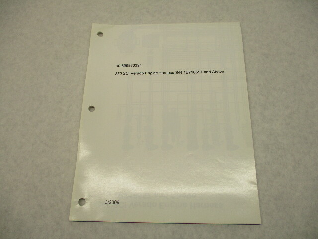 90-899883394 2009 Outboard Engine Harness Wiring Diagram for 2006 350 SCi Verado