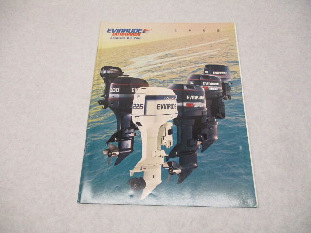 507071 Vintage Evinrude Outboard Motor 1995 Sales Catalog Brochure w/ Specs Page
