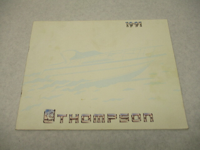 Vintage Thompson Boat Company 1991 Sales Product Line Catalog Brochure