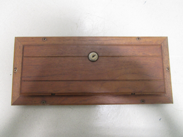 Vintage Boat Marine Teak Glove Box Storage Compartment Cover 15 1/4" x 6 5/8"