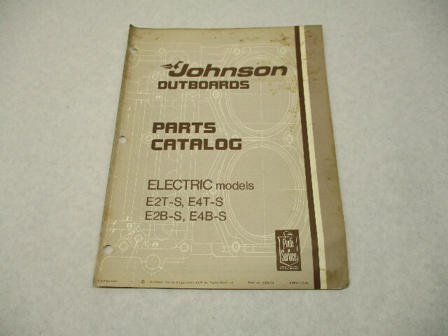 387010 Johnson Outboard 1975 Electric Model Parts Catalog Final Edition