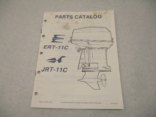 398854 OMC Evinrude Johnson 1987 Outboard Parts Catalog ERT- JRT-11C APBA 45