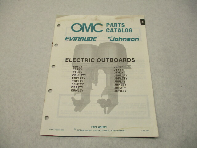 432204 OMC Evinrude Johnson 1988 Electric Outboards Models Parts Catalog