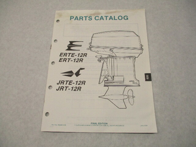 432225 OMC Evinrude Johnson 1988 Outboard Parts Catalog APBA 45 SS Models