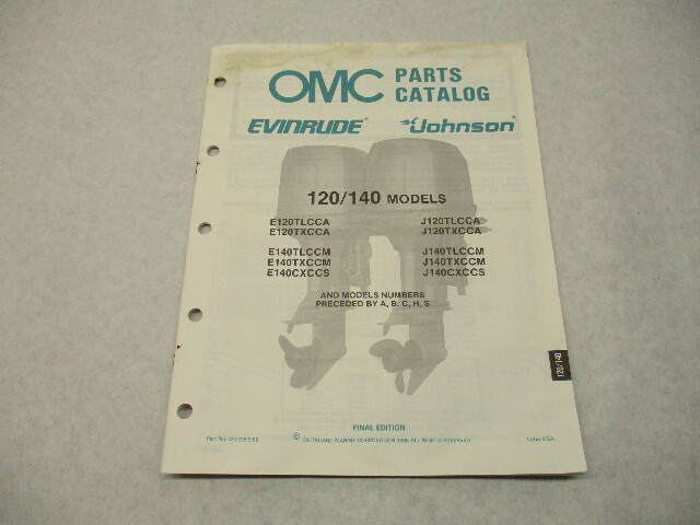 432236 OMC Evinrude Johnson 1988 Outboard 120/140 HP Model Parts Catalog Final