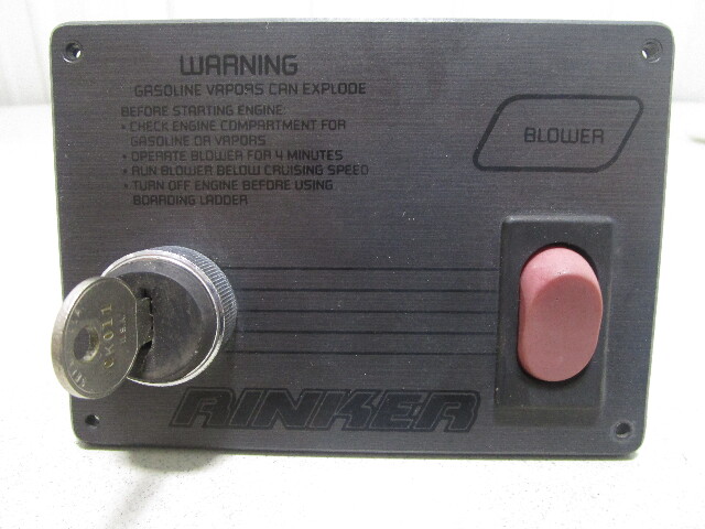 1991 Rinker V181 Marine Boat Dashboard Dash Panel Key Switch 5 1/4" x 3 3/4'