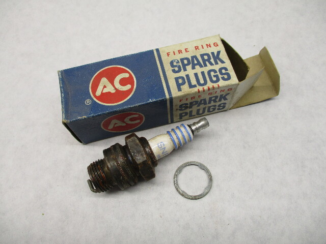 SN85F Vintage AC Delco Fire Ring Spark Plug for Snowmobile Engines