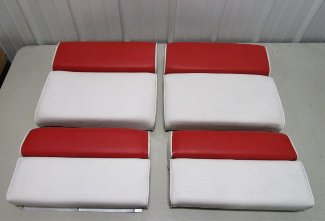 1991 Rinker V181 Boat Marine Interior Rear Jump Seat & Back Rest Cushion Set