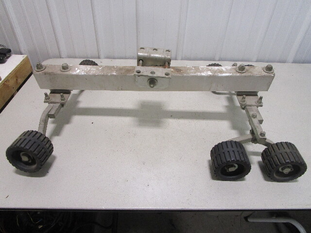 Heavy Duty Adjustable Marine Boat Trailer Roller Bracket 6 Roller Assembly 32"