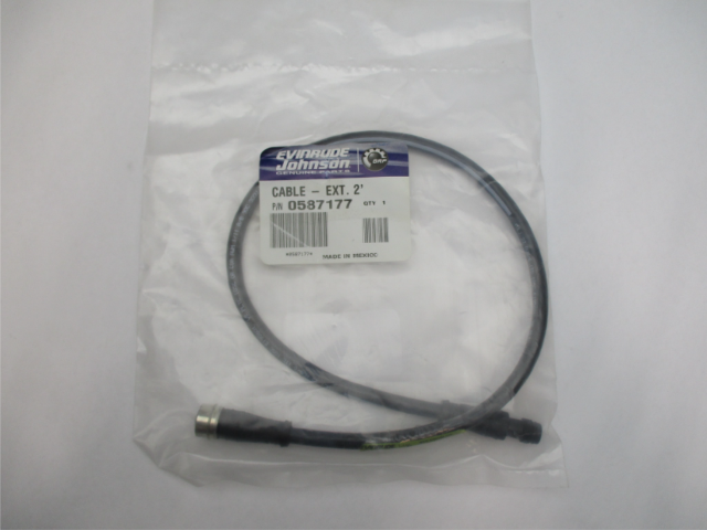 0587177 587177 New OMC Evinrude Johnson 2' Extension Cable