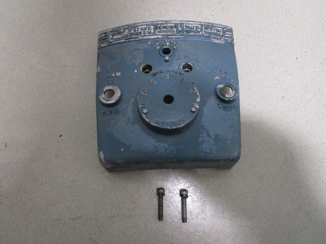 202674 1951-1952 Evinrude 7.5 hp Fleetwin Control Panel
