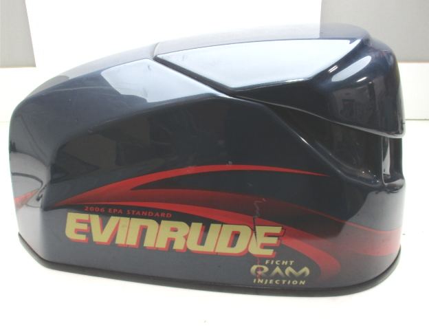 5004953 OMC Evinrude Ficht 75 HP V4 Top Engine Motor Cover Cowl Hood