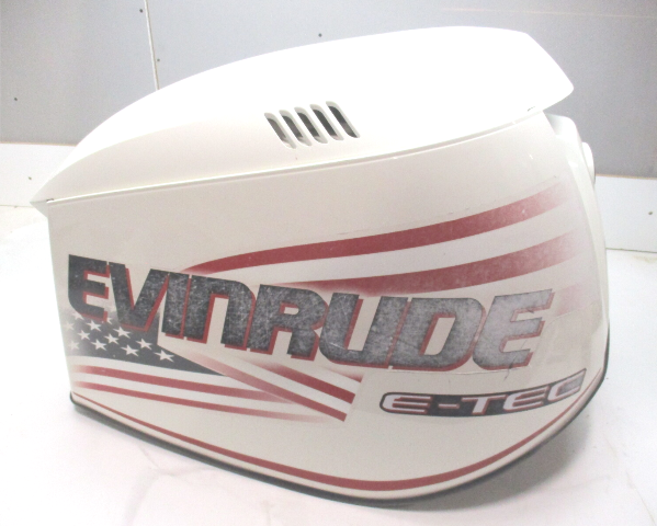 0285653 OMC Evinrude E-Tec 200 225 250 300 HP Cowl Top Motor Cover White