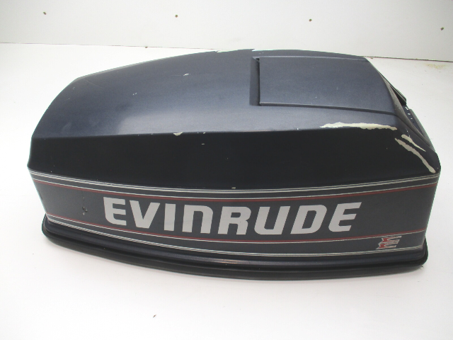 OMC Top Engine Cowl Motor Cover Hood 40 HP VRO Evinrude Johnson Outboard