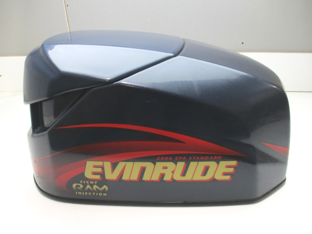 0285656 OMC Evinrude Ficht Blue Engine Cover Cowling Top Cowl 115 Hp 2006