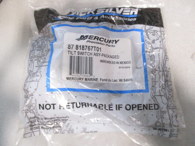 87-818767T01 New Quicksilver Mercury Outboard Tilt Switch Assembly