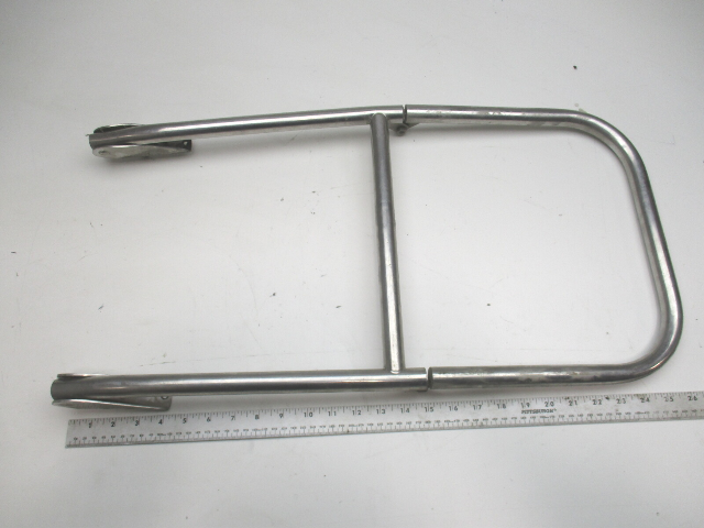Marine Boat Rear Stern Boarding Ladder 2 Step Stainless Steel 26.5" L x 13.5" W