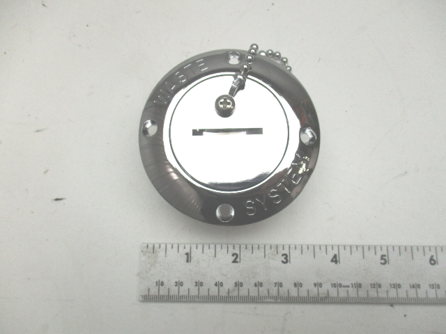 Stainless Marine Boat Waste Deck Plate & Cap 2" Hose